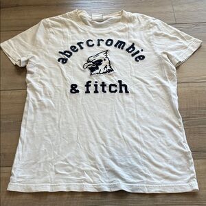 Abercrombie & Fitch Kids White Logo Graphic Tee Size XL